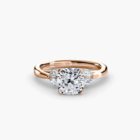 BW James Jewelers setting 9K Rose Gold / Cushion The Celestial Cluster Ring 2