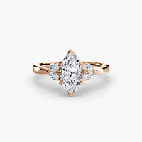BW James Jewelers setting 9K Rose Gold / Marquise The Celestial Cluster Ring 2