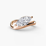 BW James Jewelers setting 9K Rose Gold / Marquise The Wave Ring