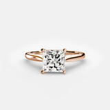 BW James Jewelers setting 9K Rose Gold / Princess Solitaire ring 1