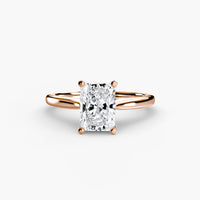 BW James Jewelers setting 9K Rose Gold / Radiant Solitaire ring 1
