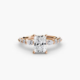 BW James Jewelers setting 9K Rose Gold / Radiant The Tiered Accent Ring