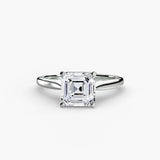 BW James Jewelers setting 9K White Gold / Asscher Solitaire ring 1