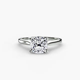 BW James Jewelers setting 9K White Gold / Cushion Solitaire ring 1