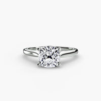 BW James Jewelers setting 9K White Gold / Cushion Solitaire ring 1