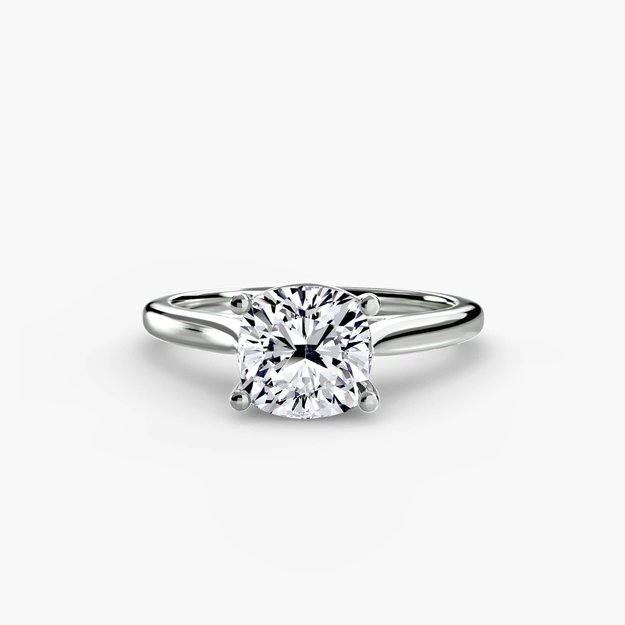 BW James Jewelers setting 9K White Gold / Cushion Solitaire ring 1