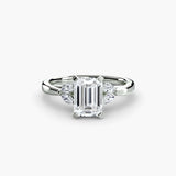 BW James Jewelers setting 9K White Gold / Emerald The Celestial Cluster Ring 2