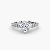 BW James Jewelers setting 9K White Gold / Heart The Graduated Accent Ring