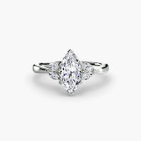 BW James Jewelers setting 9K White Gold / Marquise The Celestial Cluster Ring 2