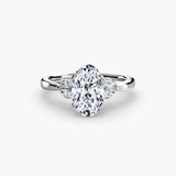 BW James Jewelers setting 9K White Gold / Oval The Celestial Cluster Ring 2