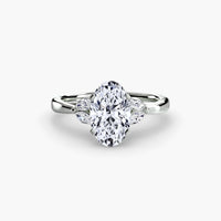 BW James Jewelers setting 9K White Gold / Oval The Celestial Cluster Ring 2