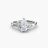 BW James Jewelers setting 9K White Gold / Pear The Celestial Cluster Ring 2