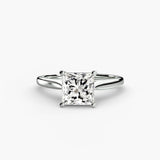 BW James Jewelers setting 9K White Gold / Princess Solitaire ring 1