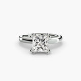 BW James Jewelers setting 9K White Gold / Princess Solitaire ring 5