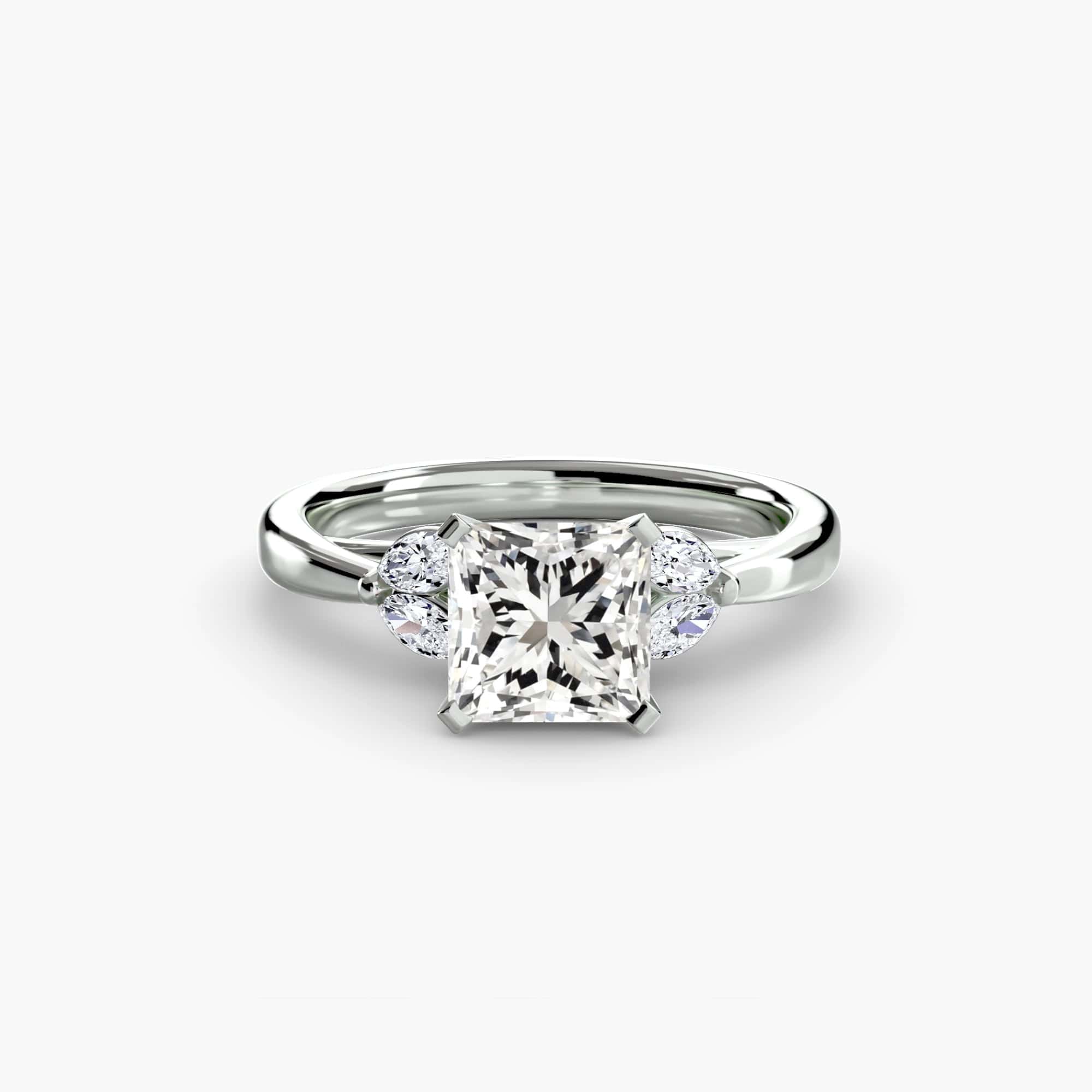 BW James Jewelers setting 9K White Gold / Princess The Celestial Cluster Ring 2