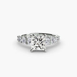 BW James Jewelers setting 9K White Gold / Princess The Graduated Accent Ring