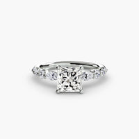 BW James Jewelers setting 9K White Gold / Princess The Tiered Accent Ring