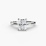 BW James Jewelers setting 9K White Gold / Radiant Solitaire ring 1