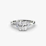 BW James Jewelers setting 9K White Gold / Radiant The Celestial Cluster Ring 2