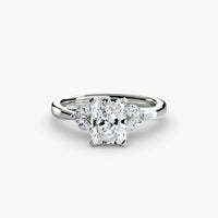 BW James Jewelers setting 9K White Gold / Radiant The Celestial Cluster Ring 2