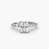 BW James Jewelers setting 9K White Gold / Radiant The Tiered Accent Ring