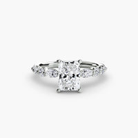 BW James Jewelers setting 9K White Gold / Radiant The Tiered Accent Ring