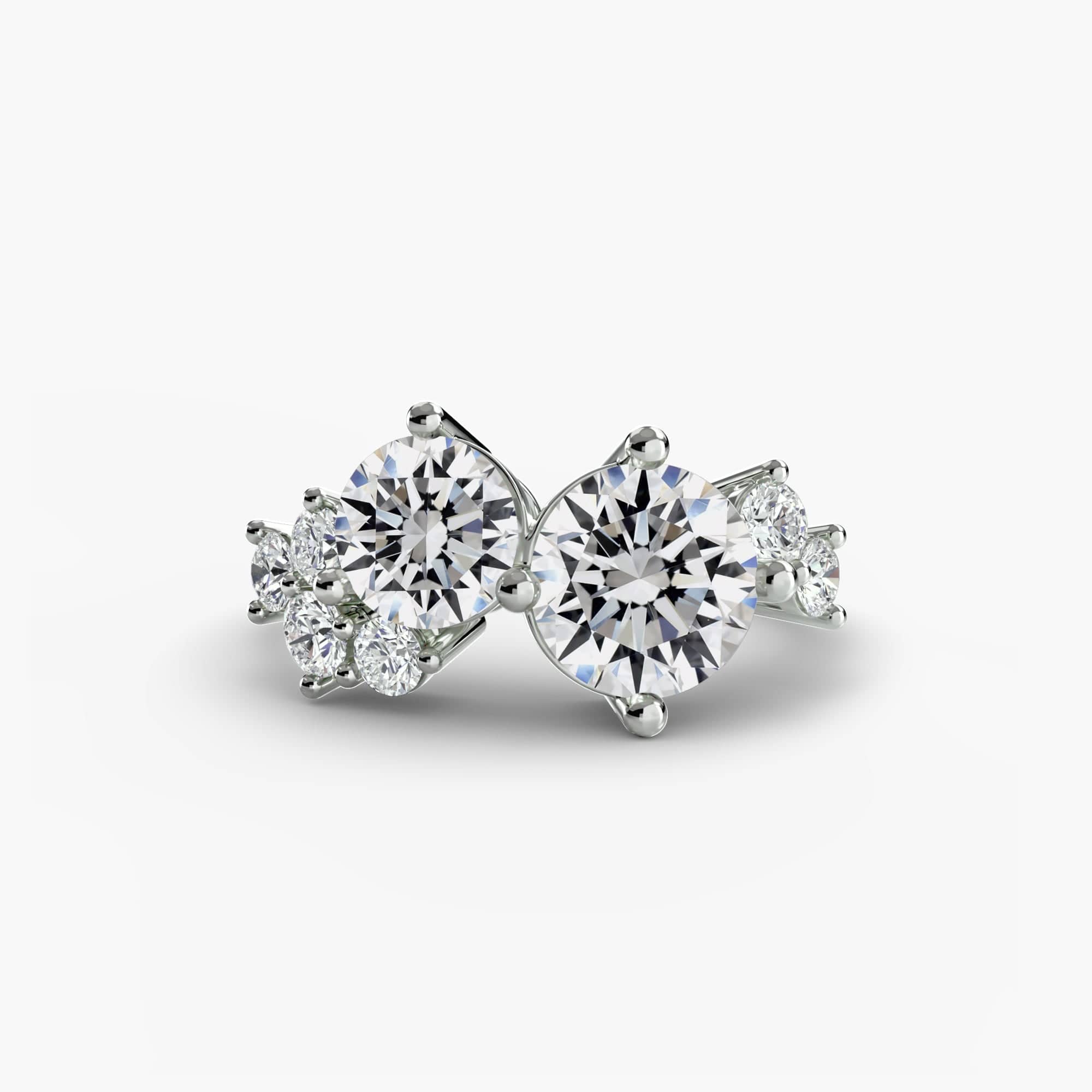 BW James Jewelers setting 9K White Gold / Round Eternal Embrace Ring