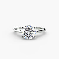 BW James Jewelers setting 9K White Gold / Round Solitaire ring 1