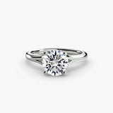 BW James Jewelers setting 9K White Gold / Round Solitaire ring 4