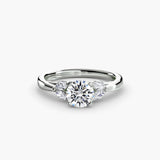 BW James Jewelers setting 9K White Gold / Round The Celestial Cluster Ring 2