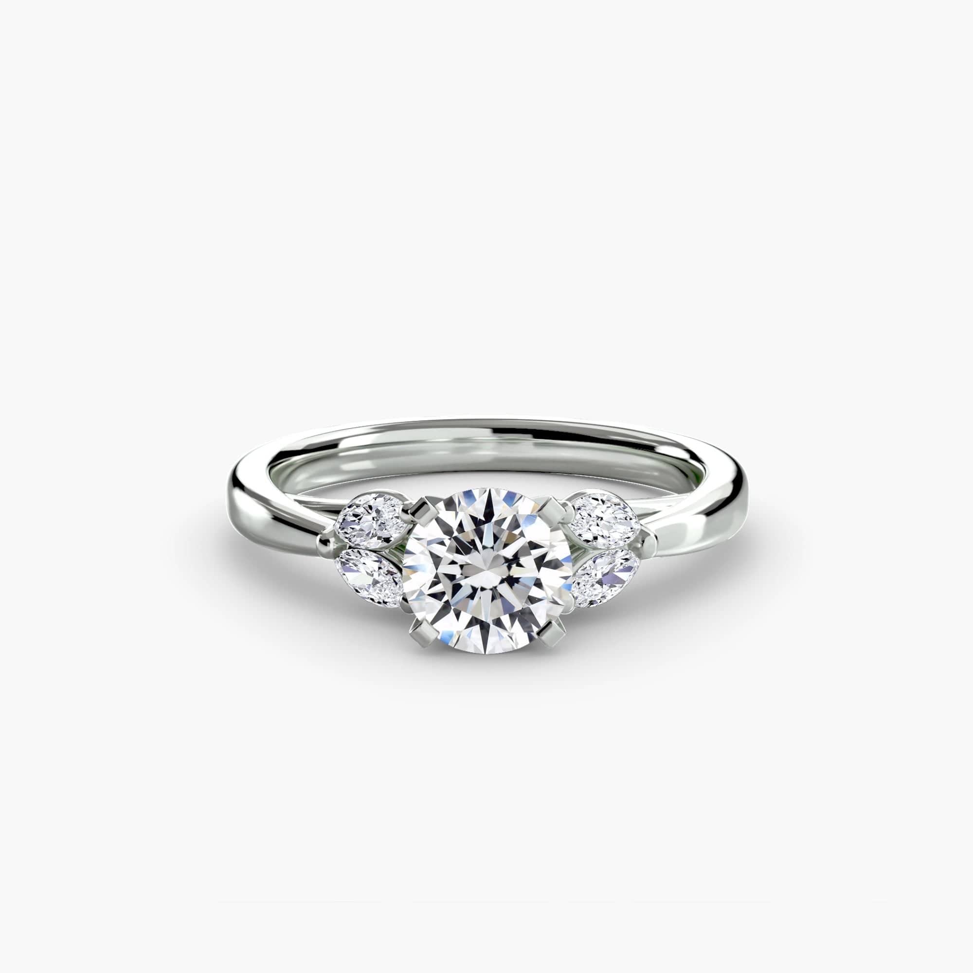 BW James Jewelers setting 9K White Gold / Round The Celestial Cluster Ring 2
