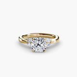 BW James Jewelers setting 9K Yellow Gold / Cushion The Celestial Cluster Ring 2
