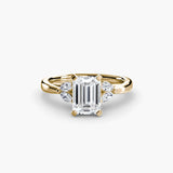 BW James Jewelers setting 9K Yellow Gold / Emerald The Celestial Cluster Ring 2