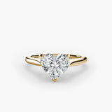 BW James Jewelers setting 9K Yellow Gold / Heart Solitaire ring 1