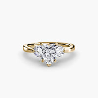 BW James Jewelers setting 9K Yellow Gold / Heart The Celestial Cluster Ring 2