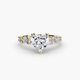 BW James Jewelers setting 9K Yellow Gold / Heart The Graduated Accent Ring