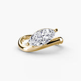 BW James Jewelers setting 9K Yellow Gold / Marquise The Wave Ring