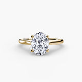 BW James Jewelers setting 9K Yellow Gold / Oval Solitaire ring 1