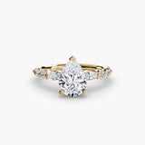 BW James Jewelers setting 9K Yellow Gold / Pear The Tiered Accent Ring
