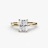 BW James Jewelers setting 9K Yellow Gold / Radiant Solitaire ring 1