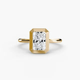 BW James Jewelers setting 9K Yellow Gold / Radiant The Bezel Set Solitaire