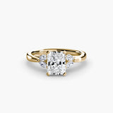 BW James Jewelers setting 9K Yellow Gold / Radiant The Celestial Cluster Ring 2