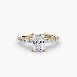 BW James Jewelers setting 9K Yellow Gold / Radiant The Tiered Accent Ring