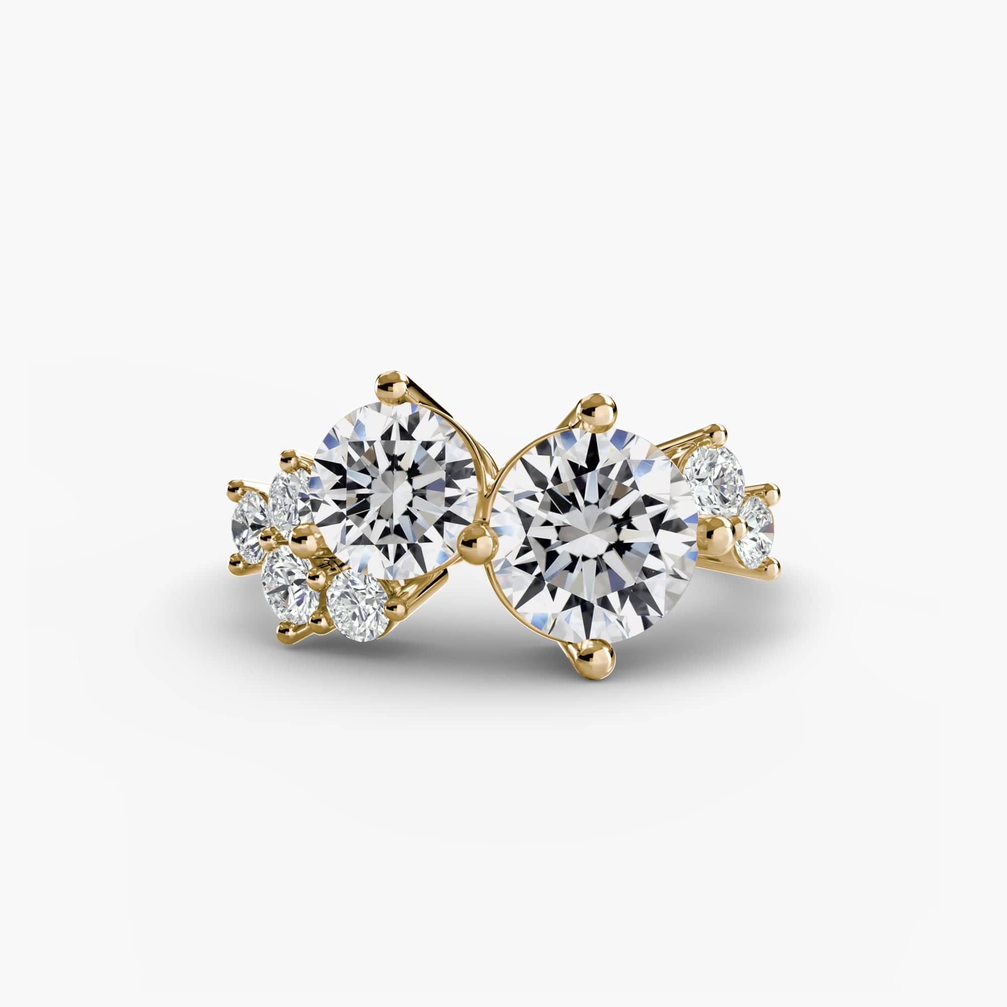 BW James Jewelers setting 9K Yellow Gold / Round Eternal Embrace Ring