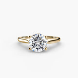 BW James Jewelers setting 9K Yellow Gold / Round Solitaire ring 1