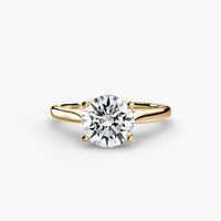 BW James Jewelers setting 9K Yellow Gold / Round Solitaire ring 1