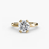 BW James Jewelers setting 9K Yellow Gold / Round Solitaire ring 2