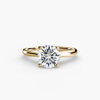 BW James Jewelers setting 9K Yellow Gold / Round Solitaire ring 3