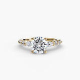BW James Jewelers setting 9K Yellow Gold / Round The Tiered Accent Ring