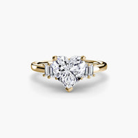 BW James Jewelers setting Baguette Accent Solitaire